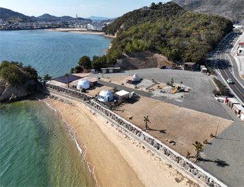 マリンリゾート小豆島のビーチ