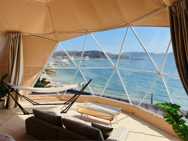 香川県小豆島町/グランピング/マリンリゾート小豆島/グラマラスサイト